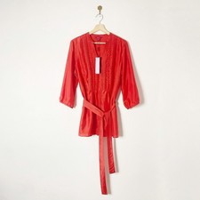 Monsoon 100% Silk Satin Coral