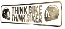 1x Think Bike Biker Decal