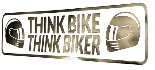 Think bike biker decal - think,
