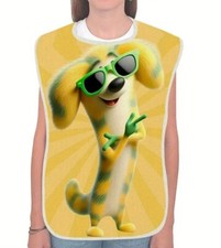 1pc Cool Dog - Linen Adult Bib