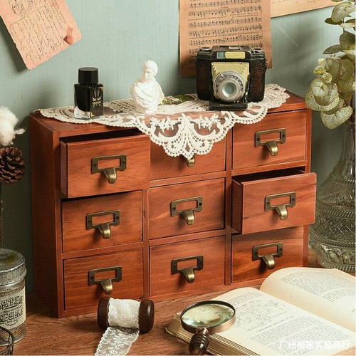 Desktop small wooden chest - wooden,