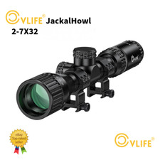 2-7x32 Rifle Scope CVLIFE JackalHowl SFP BDC Reticle + 20mm Mounts