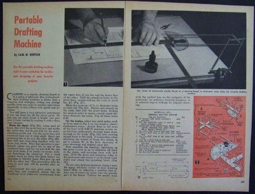 Portable drafting machine 1961 - machine,