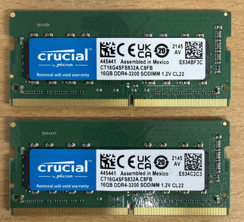 Crucial 32gb ddr4 3200mhz 2 - , (2