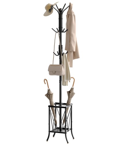 Freestanding coat rack with - freestanding,