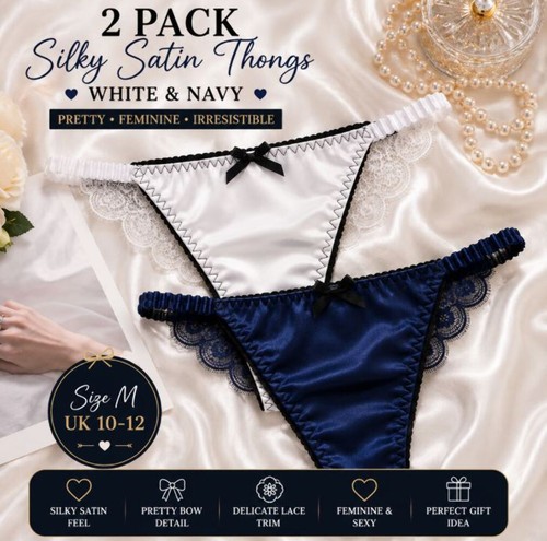 Pack silky satin thongs - silky,