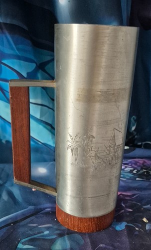 Vintage selangor pewter teak - selangor, &
