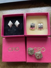 Ciro Clip Earrings X 3 925 Silver And Gold Metal - Lovely