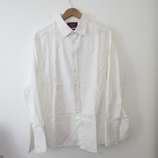 Charles Tyrwhitt Dinner Tuxedo Shirt 17 White Marcella Black Tie Evening Slim Fi