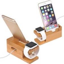 Bamboo Wood Charging Dock