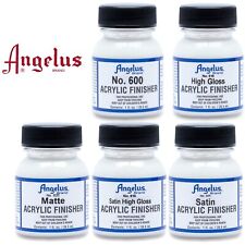 Angelus Finisher Matte Satin High Gloss Scratch Resistant Shoes Boots Sealer 1oz