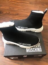 Love Moshino black sock boots