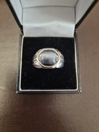 Mens solid 9ct white - solid, gold