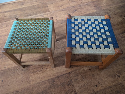 Retro vintage small wooden - 2x,