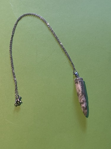 Silver tone natural gem - natural,