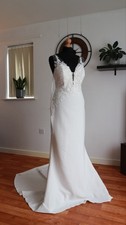 Allure Romance Wedding Dress - NWT - UK 12/ US 10- 3403 - Ivory/Champagne/Nude