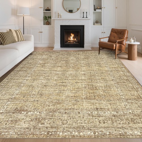Washable vintage oriental rug - washable,