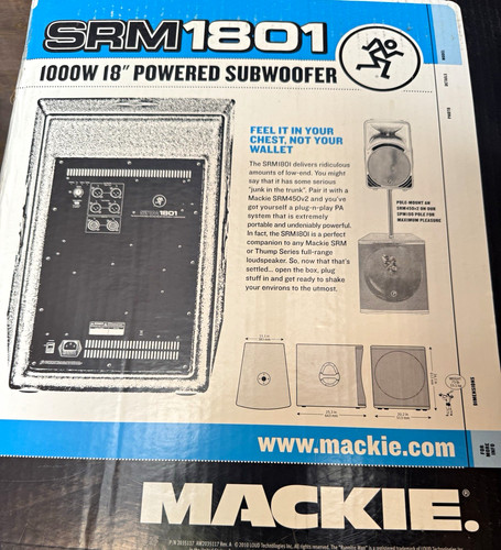 Mackie srm1801 1000w - 18”,