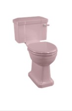 Burlington Confetti Pink Art deco Toilet Pan