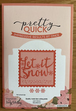 Pretty Quick by Vicky Welsby Let it Snow Christmas Metal Die Cutting Plate