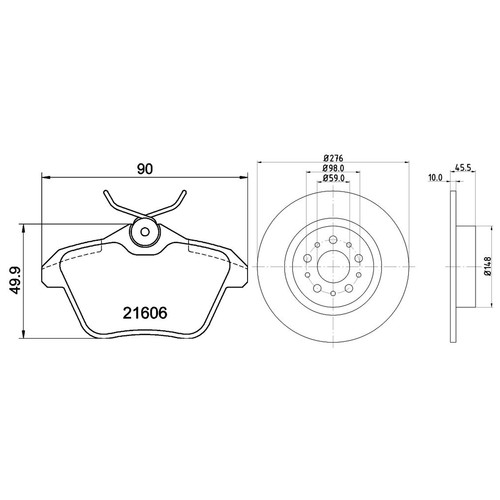 Mintex rear brake - rear, discs