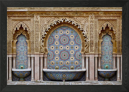 Moroccan mosaic fountain - moroccan,