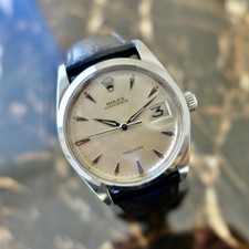A STUNNING VINTAGE GENTS 1962 ROLEX OYSTER DATE WRISTWATCH IN STEEL 34m