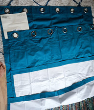 Beautiful Argos Teal Blackout Curtains New 117x137CM no packing unused 