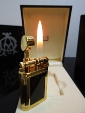 Dunhill  MINI Black Lacquer unique lighter Gold Plated - Boxed
