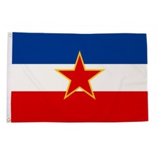 Yugoslavia With Star Large Polyester 5ft x 3ft Flag *SALE PRICE*