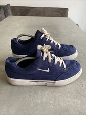 Vintage NIKE 2002 GTS Canvas Court Skater Athletic Trainers Shoes UK 10 Y2K