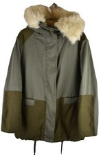 TOPSHOP Green Parka Coat size