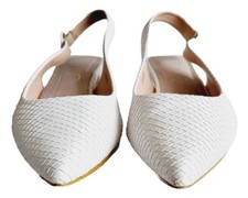 Women's White Strap Platform