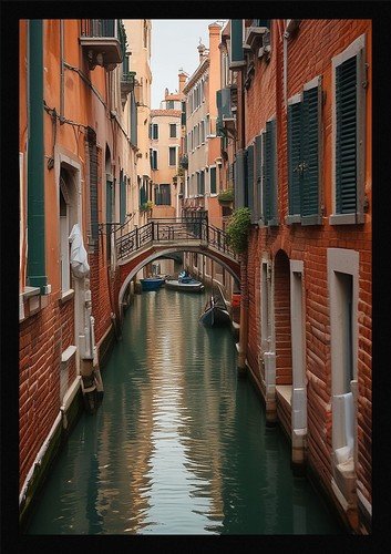Intimate venice canals framed - canals,