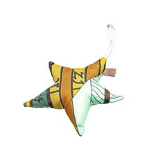 Hermes Petit H Star Ornament Charm Brown Multicolor Silk Women's HERMES