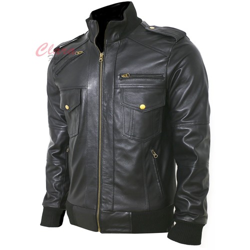 Men motorcycle real leather - men's,