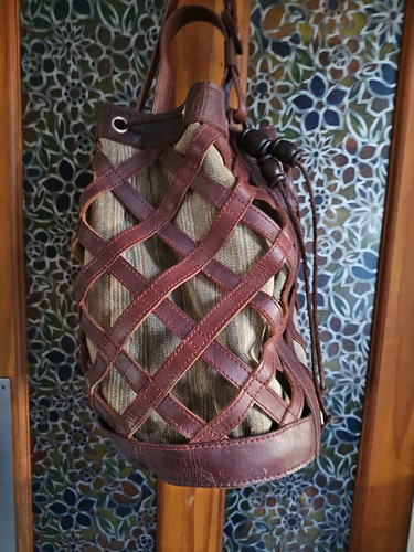 Leather duffle bag with - duffle,