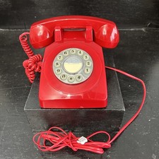Fab Retro Push Button GPO 1970 Reproduction Red Telephone