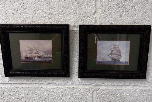 Pair vintage framed - pair,