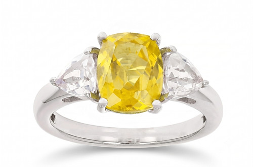Natural yellow sapphire - yellow,