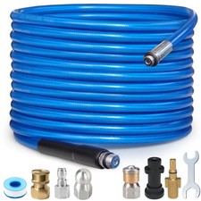 10M High Pressure Washer Drain 3000 PSI/180bar Hose Cleaning Kit Sewer Jetter