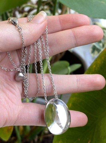 Stern rock crystal necklace - h.,