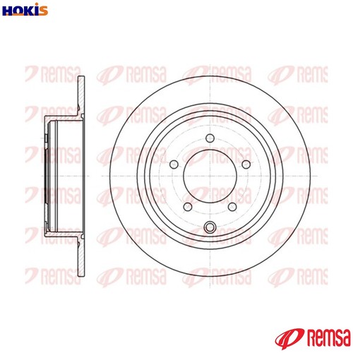 Brake disc 61554 for - brake,