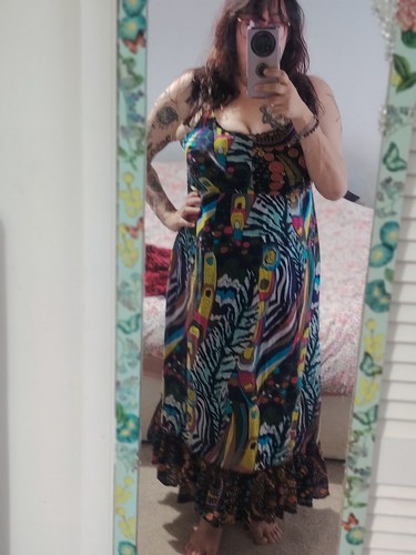 Boho colourful maximalist maxi - boho,