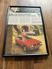 Framed Original Lancia Beta