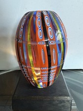 Venetian Glass Artist Fabio Rossetto Glass Vase Sculpture Murano Style