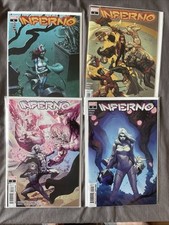 X Men Inferno By Hickman Full Set #1-4 All Cover a