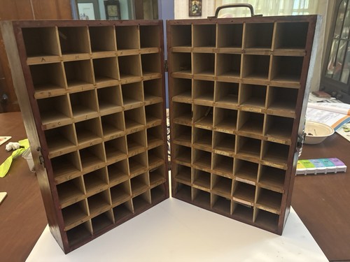 Vintage wooden pigeon hole - 80,