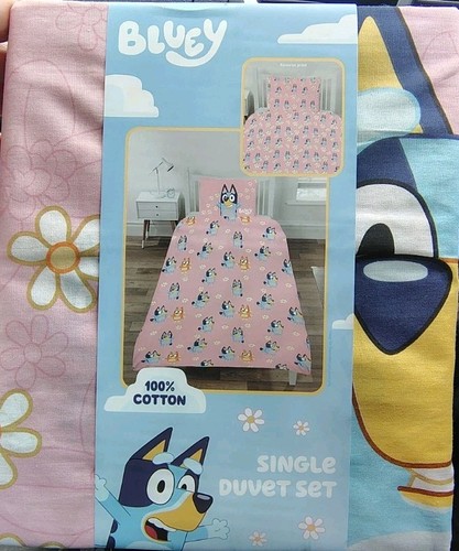 Bluey bingo single duvet - bluey,