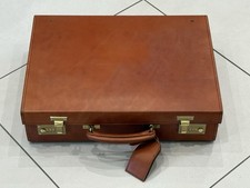 Swaine Adeney Brigg Gentleman's Cognac Leather Attaché Case